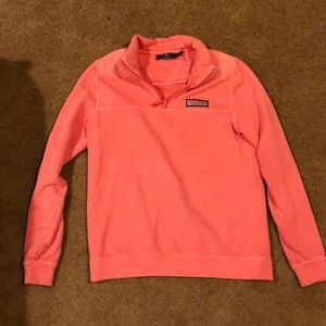 Coral Vineyard Vines 1/4 Zip